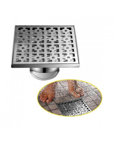 Drain de sol extérieur 20 * 20cm, drain de sol et drain de douche, drain de sol, siphon avec bouchon de parfum et [...]