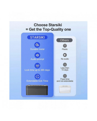 Boîte de verrouillage temporisée en métal,Boîte de verrouillage de téléphone portable avec minuterie, Casier de [...]