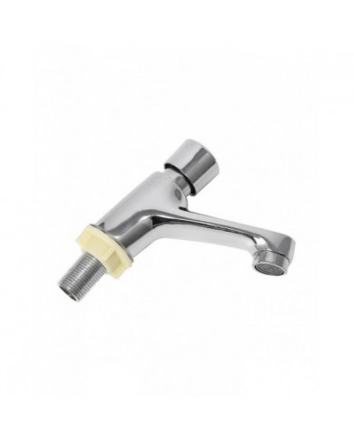 Auto Fermeture Automatique Robinet Econome d’Eau Baignoire Lavabo Froid Robinet Retard Bouton Poussoir