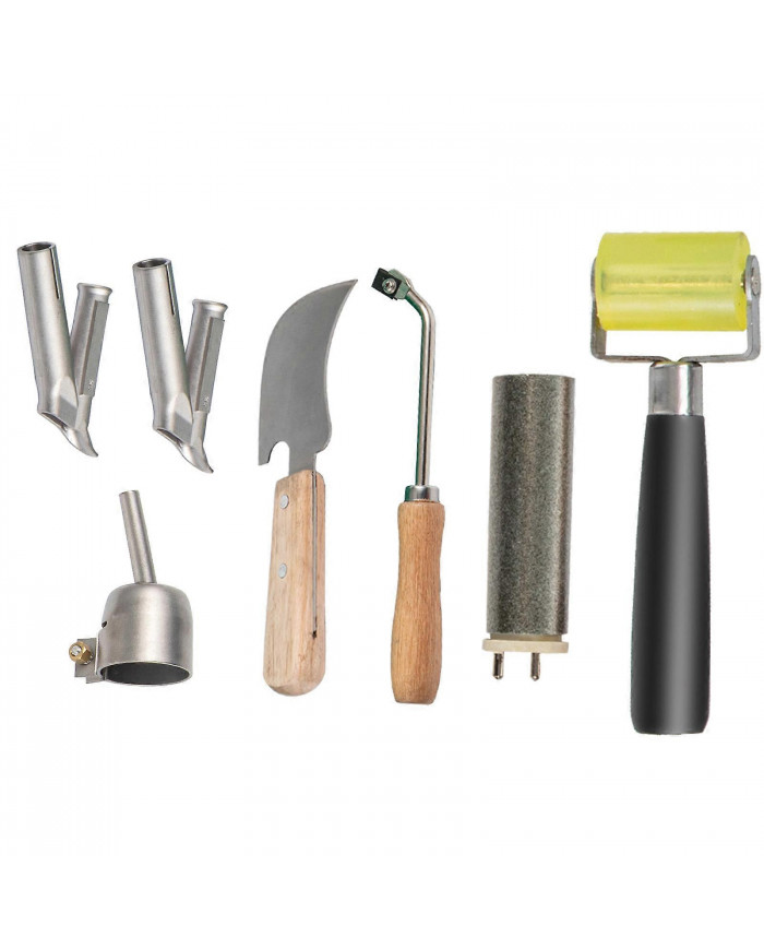 1600W Torche à air chaud PVC Pistolet de soudage Pistolet thermique de soudeur en plastique 7pcs