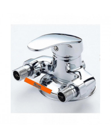 Douche Mitigeur Robinet Salle de Bain Robinet Mural à levier Unique Laiton Douche Mitigeur Pour Salle de Bain Eau [...]