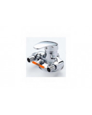 Douche Mitigeur Robinet Salle de Bain Robinet Mural à levier Unique Laiton Douche Mitigeur Pour Salle de Bain Eau [...]