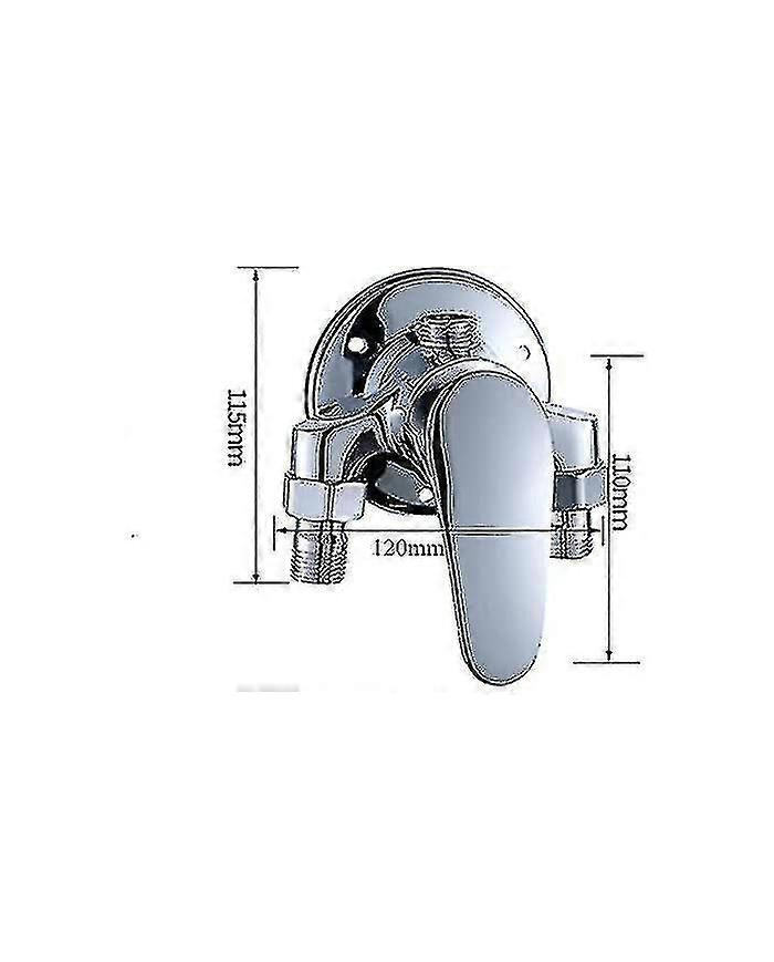 Douche Mitigeur Robinet Salle de Bain Robinet Mural à levier Unique Laiton Douche Mitigeur Pour Salle de Bain Eau [...]