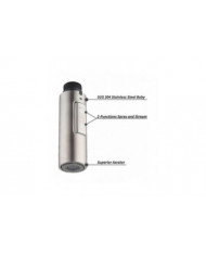 Remplacement Robinet de cuisine Extrémités Douche à main Universel G1 / 2 Tête de robinet amovible En acier [...]