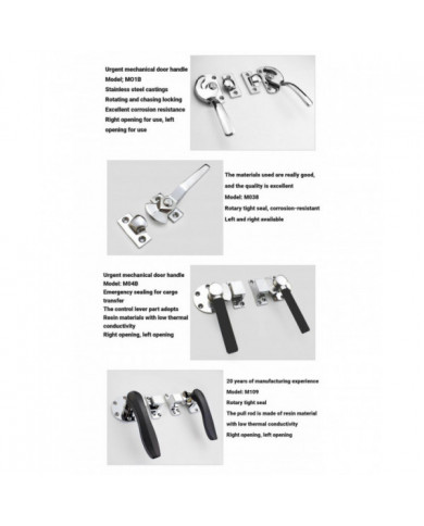 Poignée de porte de cuiseur vapeur, boucle d’étanchéité rotative et pressante pour chambre froide en alliage de [...]