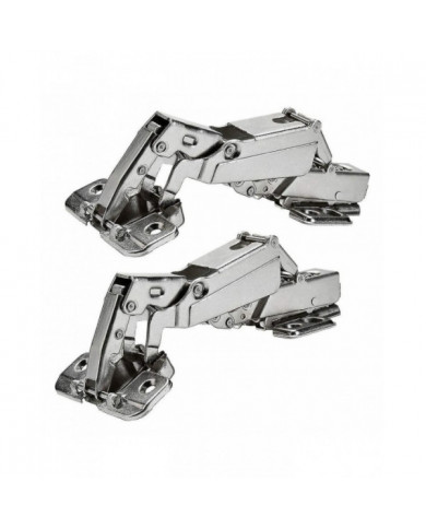 2pcs 175 degrés charnières sans cadre armoires portes charnières dissimulées hydrauliquement réglables charnières [...]