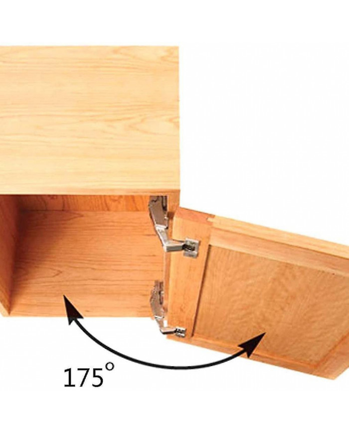 2pcs 175 degrés charnières sans cadre armoires portes charnières dissimulées hydrauliquement réglables charnières [...]