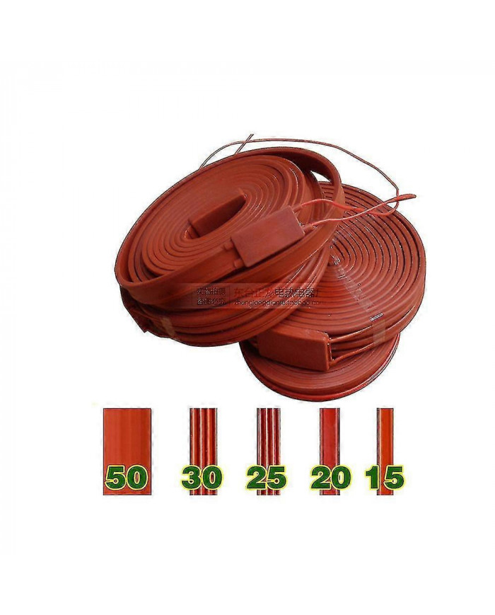 12V 24v 110V 220V 15/25/30/50mm 1-20 mètres Imperméable à l’eau Flexible Silicone Heater Bande Bande Protection [...]