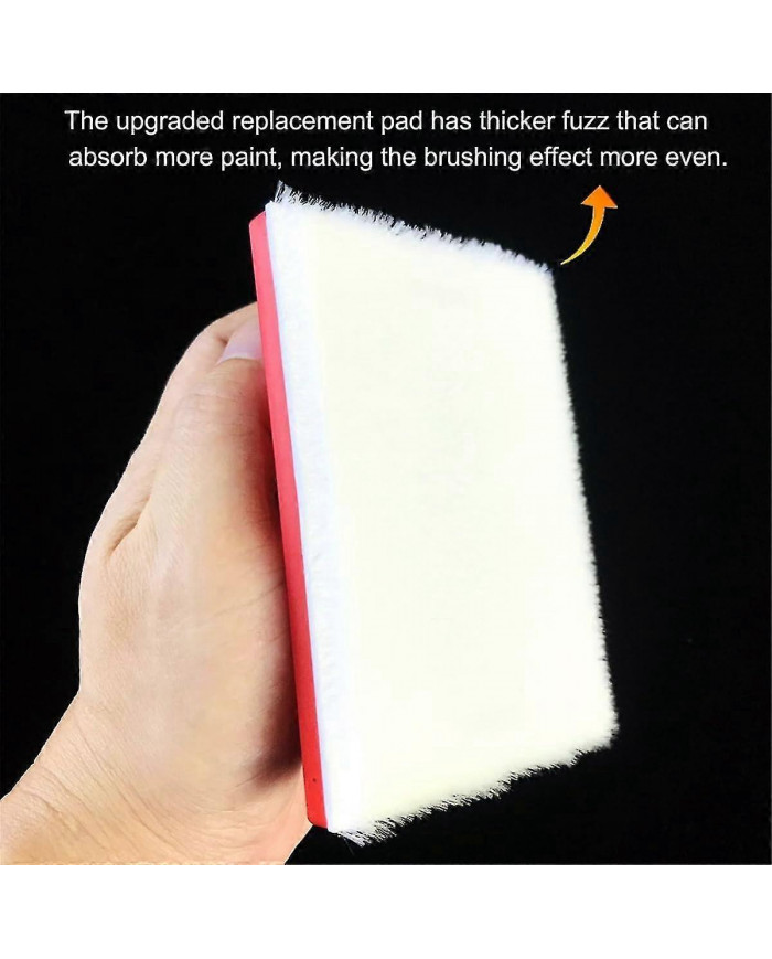 Coupe-bordures de peinture avec 4 tampons de rechange, applicateur de tampon de peinture, coin de mur lavable et [...]