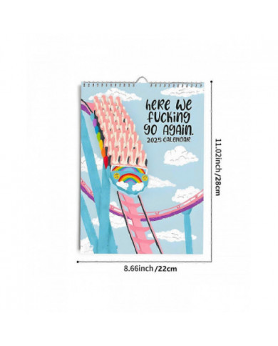 C’est reparti calendrier 2025, calendrier drôle 2025 planificateur, calendrier mural de planification de nouveauté [...]