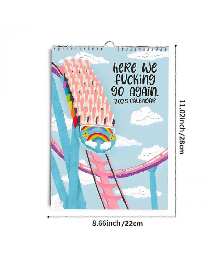 C’est reparti calendrier 2025, calendrier drôle 2025 planificateur, calendrier mural de planification de nouveauté [...]