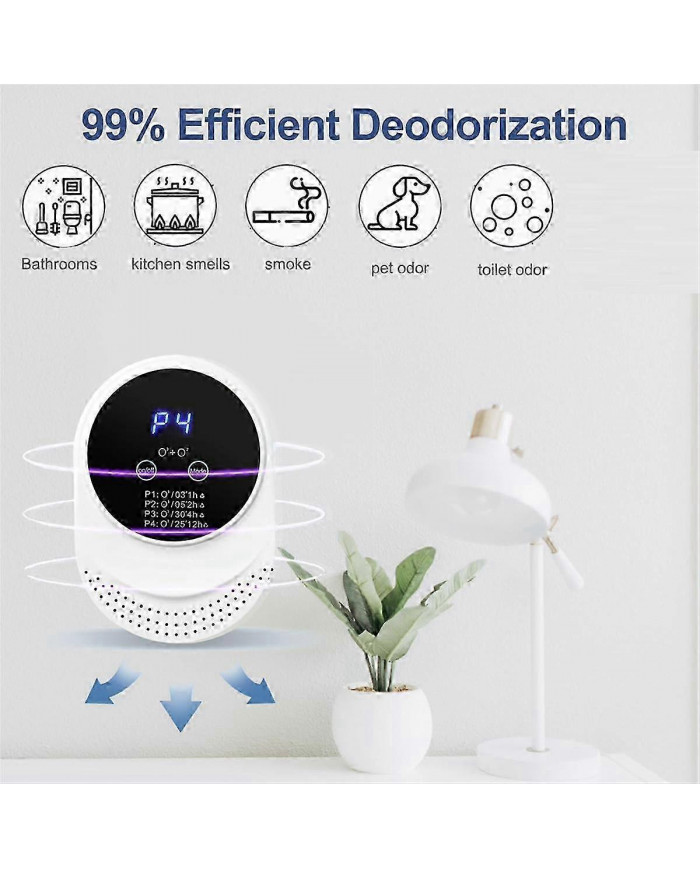 Éliminateur d’odeurs pour ioniseurs d’air d’élimination des odeurs fortes pour la maison, les animaux domestiques, [...]