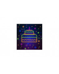 6 couleurs Neon Gaffer Cloth Tape, fluorescent Uv Blacklight Glow In The Dark Tape pour Uv Party 15mm * 5m