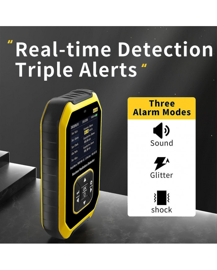 Geiger Counter Nuclear Radiation Detector - Dosimètre de rayonnement avec écran LCD, moniteur de rayonnement [...]