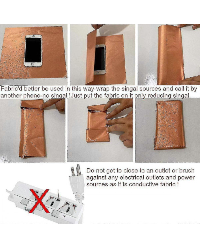 Tissu de cuivre bloquant Rfid / rf, réduire la protection EMF / EMI Tissu conducteur pour les compteurs [...]