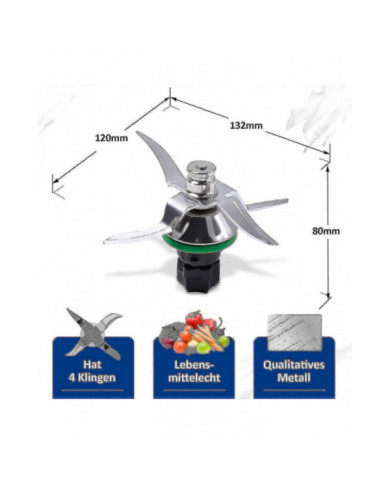 Couteau Pour Thermomix Tm5 Lame Pour Robot Thermomix Vorwerk Tm5, Pièce Détachée Et Accessoire De Rechange