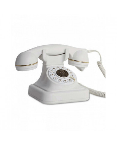 Audio Livre d’Or Téléphone Rétro Rotatif Style Antique Audio Livre d’Or Téléphone Message Voix Enregistreur Vint