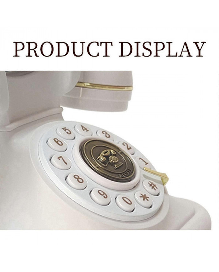 Audio Livre d’Or Téléphone Rétro Rotatif Style Antique Audio Livre d’Or Téléphone Message Voix Enregistreur Vint