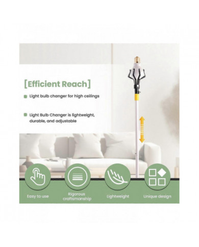 Changeur d’ampoules de plafond haut, Changeur d’ampoules, Tige d’extension d’ampoule assemblée, Changeur [...]