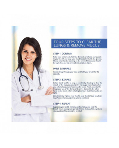 Dispositif d’expansion pulmonaire et de soulagement du mucus - Thérapie Opep de confiance - Aide à ouvrir les [...]