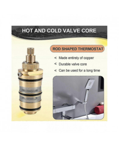 thermostatique de remplacement en laiton, mélangeur de douche, soupape de soupape kit de réparation de barre [...]