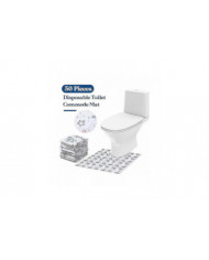 50 Pcs Jetable Toilette Commode Tapis Désodorisant Tapis De Toilette Imperméable Salle De Bain En U En Forme De [...]