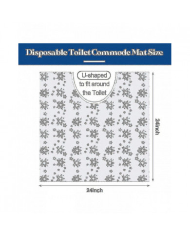 50 Pcs Jetable Toilette Commode Tapis Désodorisant Tapis De Toilette Imperméable Salle De Bain En U En Forme De [...]