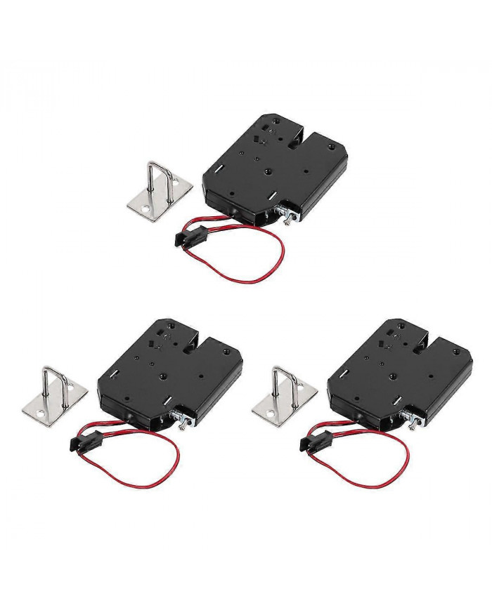 3X 12V 2A Serrure Magnétique Électrique 150KG / 330Lb Force de Maintien Commande de Porte Électromagnétique S-Yvan