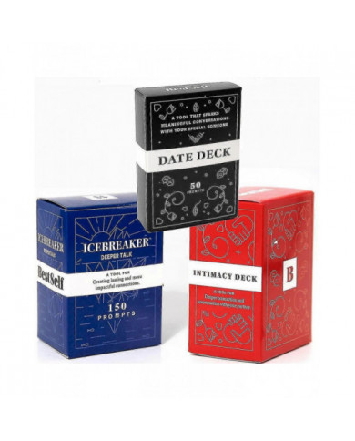 Icebreaker Deeper Talk Game Date Deck Intimité Conversation Starter Deck Outil puissant pour établir et renforcer [...]