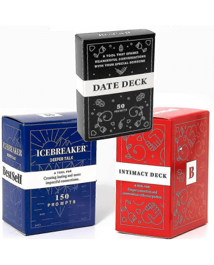 Icebreaker Deeper Talk Game Date Deck Intimité Conversation Starter Deck Outil puissant pour établir et renforcer [...]