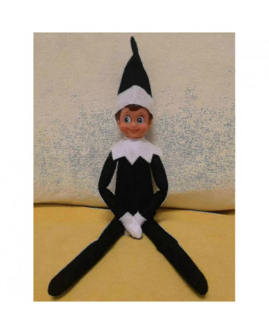 La poupée elfe Noël décor enfants cadeau surprise peluche jouet vacances reideer elfes rose rouge Colours_ai DGZD