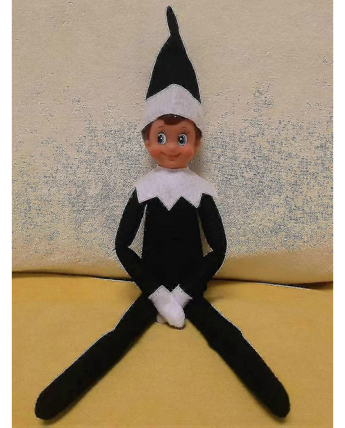 La poupée elfe Noël décor enfants cadeau surprise peluche jouet vacances reideer elfes rose rouge Colours_ai DGZD