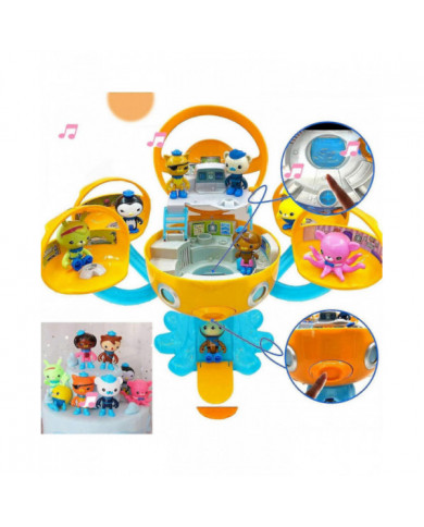8 Pcs Octonauts Octopod Château Jouets Ensemble Action Figure Poupées Aventure Plsyset Barnacles Peso Kwazii Dashi [...]
