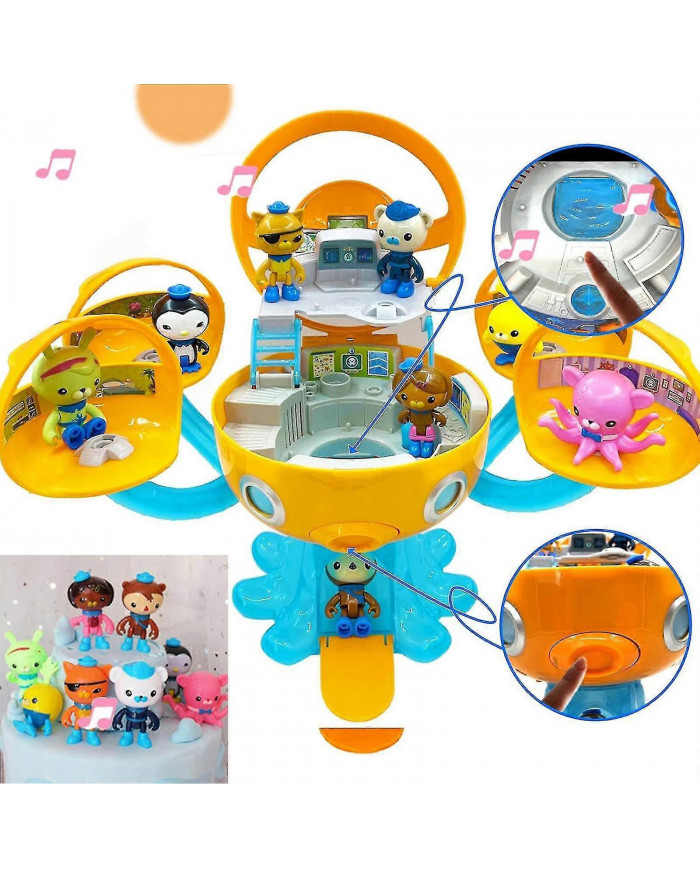 8 Pcs Octonauts Octopod Château Jouets Ensemble Action Figure Poupées Aventure Plsyset Barnacles Peso Kwazii Dashi [...]