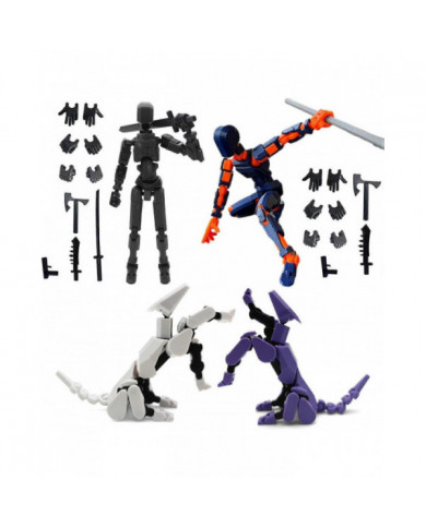 Figurine articulée T13, figurine articulée robot, figurine articulée T13 imprimée en 3D mobile multi-articulée, [...]