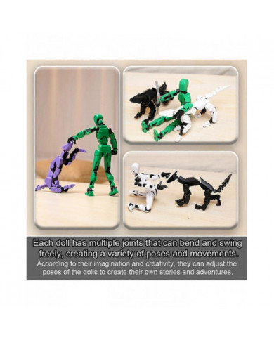 Figurine articulée T13, figurine articulée robot, figurine articulée T13 imprimée en 3D mobile multi-articulée, [...]