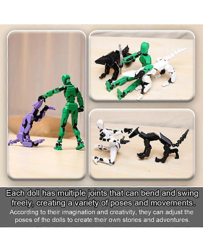 Figurine articulée T13, figurine articulée robot, figurine articulée T13 imprimée en 3D mobile multi-articulée, [...]