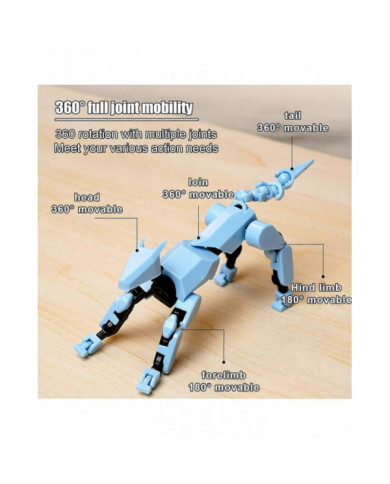 Figurine articulée T13, figurine articulée robot, figurine articulée T13 imprimée en 3D mobile multi-articulée, [...]