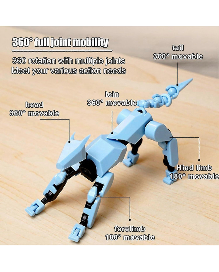 Figurine articulée T13, figurine articulée robot, figurine articulée T13 imprimée en 3D mobile multi-articulée, [...]
