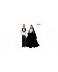 2 Set Haute Qualité Bride Robe de mariée Veil + Bridegroom Costume Chemise Pantalon Vêtements pour Barbie Poupée [...]