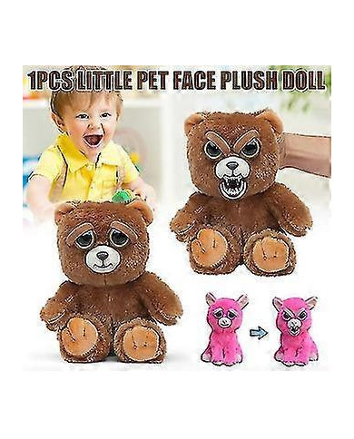 Animaux de compagnie fougueux visage changeant Peluche Poupée Jouet amusant Animal en peluche cadeau pour enfant [...]