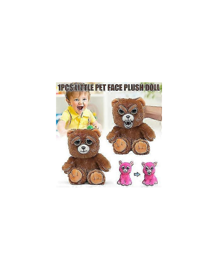Animaux de compagnie fougueux visage changeant Peluche Poupée Jouet amusant Animal en peluche cadeau pour enfant [...]