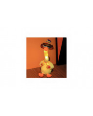 Dancing Singing Duck Peluche Jouet Interactif Enregistrement Éclairage Peluche Jouets Avec 120 Chansons