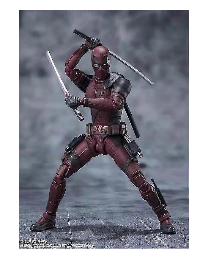 Jouet Home Decor Deadpool 2 Deadpool Marvel 6" SHF Action Figure Modèle Ornements de bureau Cadeaux