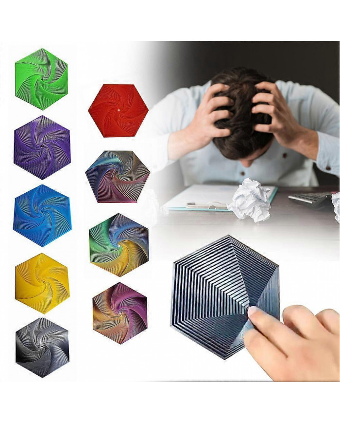 Fractales Fidgets Hexagones Spirales Jouet sensoriel Drôle imprimé en 3D Jouet de soulagement du stress pour [...]