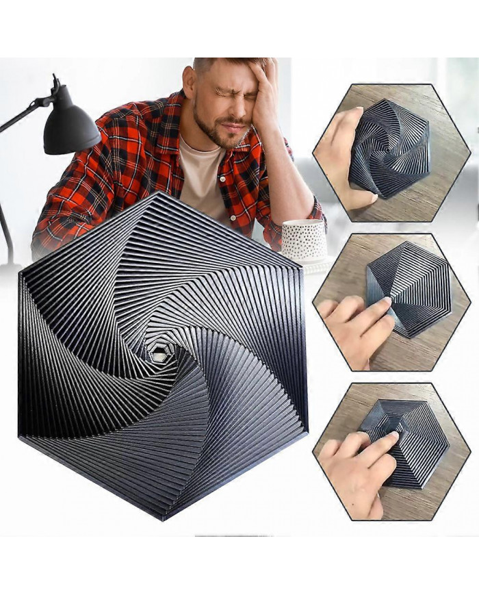 Fractales Fidgets Hexagones Spirales Jouet sensoriel Drôle imprimé en 3D Jouet de soulagement du stress pour [...]