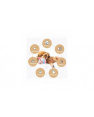 Jouet en peluche mobile actif pour animaux de compagnie, jouets électroniques interactifs pour chiens [...]