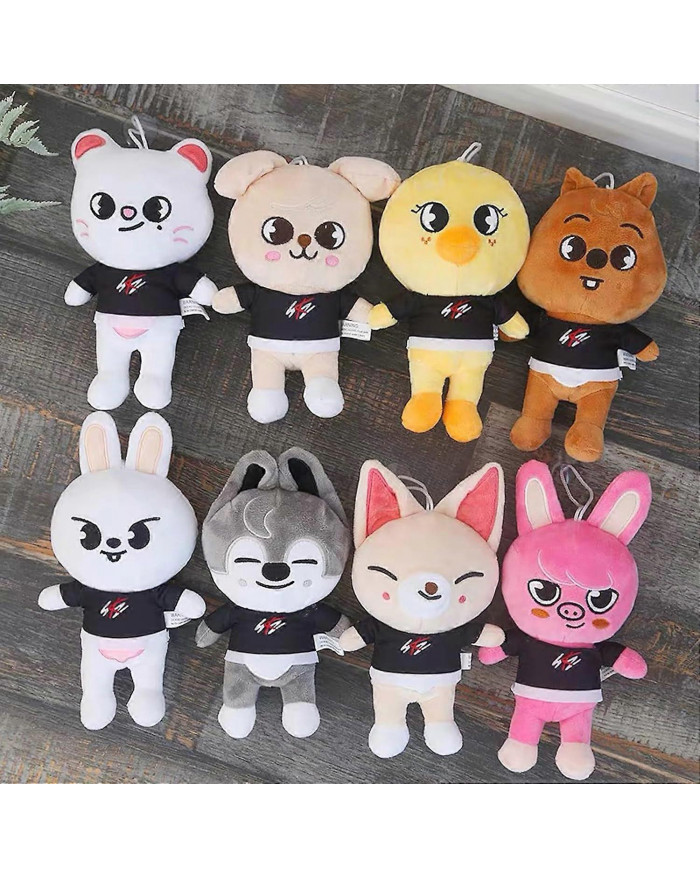 8 PCS Skzoo Peluches Stray Kids Peluche Jouets Set 8 pouces Mignon Peluche Animaux Jouet Stray Kids Idées pour les [...]
