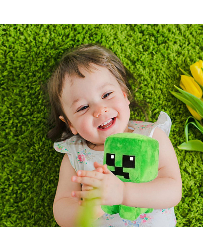 Crafter Creeper Plush Animal Doll, Soft Hug Pillow Toys, Green, for Video Game Fans