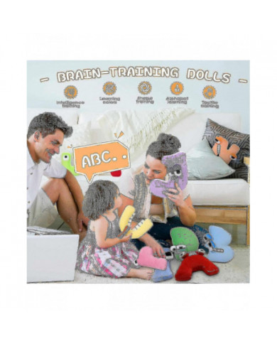 Alphabet Lore peluche jouet, animaux en peluche préscolaires et jouets, poupées en peluche pour enfants et adultes A